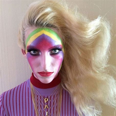 Psychedelic Festival Makeup at Louis Vuitton Resort 